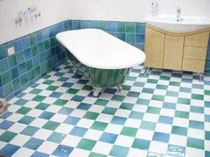 Do you install tile under the bathtub