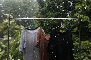 Do you need to rewash your laundry if it rains while it's drying